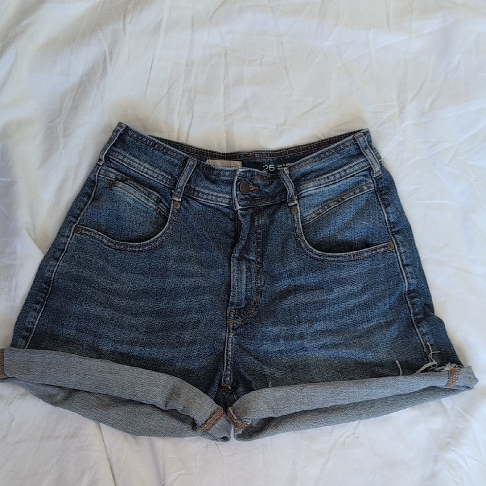 Anthropologie Dark Blue Jean Shorts